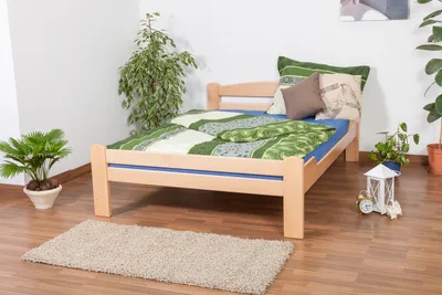 Produktbild von Bett Buche massiv 140 x 200 cm Natur