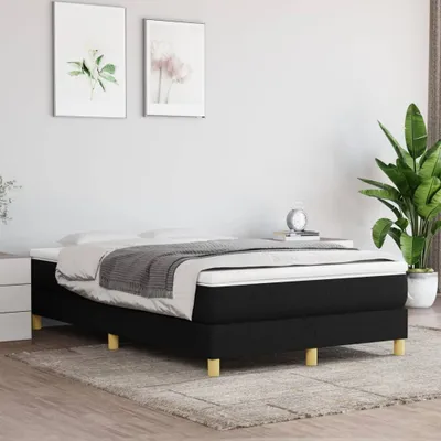 Produktbild von Boxspringbett mit Matratze Schwarz 120x200 cm Stoff , Klassische Betten Design 2024