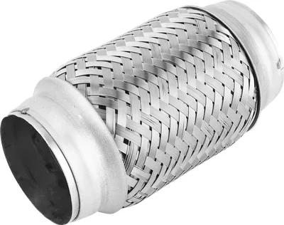 Image de Tuyau flexible d'échappement en acier inoxydable 2,5 x 6 pouces, tuyau de raccordement flexible ondulé, accessoire universel