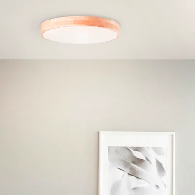 Immagine prodotto di BRILLANTE applique e plafoniera 50cm Slimline metallo/legno/plastica/bianco