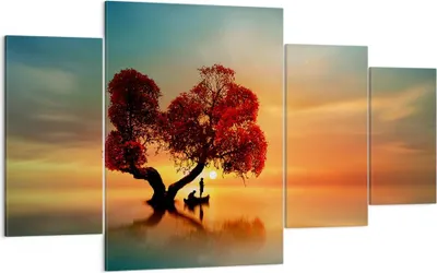 Produktbild von Bild auf Leinwand - Leinwandbild - See Natur Nacht - 160x90cm - Wand Bild - Wanddeko - Wandbilder - Leinwanddruck - Bilder - Kunstdruck - Wanddekoration - Leinwand bilder - Wandkunst - DL160x90-3458