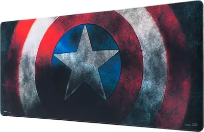 Obrázek produktu pro Podložka pod herní stůl Captain America, velká velikost, odolný materiál