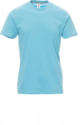 Produktbild von PAYPER T-Shirt SUNRISE – Kurzarm Herren-Shirt aus Baumwolle mit Rundhalsausschnitt, seitlichen Nähten und angenehmer Passform atollblau M