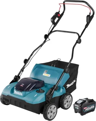 Zdjęcie produktu dla Makita UV 001 GT1 wertykulator akumulatorowy 40 V max. XGT 38 cm 50 l bezszczotkowy + 1x akumulator 5,0 Ah - bez ładowarki