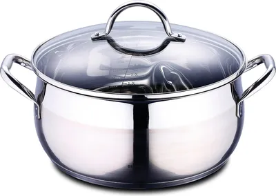 Produktbild von Kochtopf 28 cm - Edelstahl - ergonomische Griffe