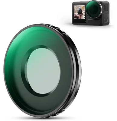 Immagine prodotto di Filtro CPL per DJI Osmo Action 5 Pro/4, polarizzatore circolare, vetro ottico, rivestimento nanotecnologico a 28 strati, antiriflesso