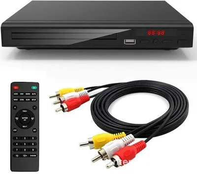 Obrázek produktu pro Multifunkční přehrávač CD/DVD – přehrává CD, VCD, DVD a soubory z USB – s dálkovým ovládáním