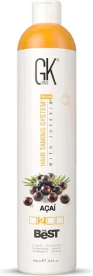 Obrázok produktu pre GK HAIR Global Keratin The Best ACAI Vegan Smoothing Keratin Hair Treatment Professional Brazilian Complex Blowout Straightening 33,8 Fl Oz/1000ml