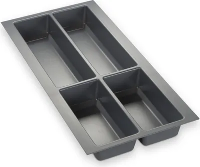 Produktbild von ORGA-BOX IV Universal Besteckeinsatz 473,5 x 226 mm grau für 30 cm Schublade