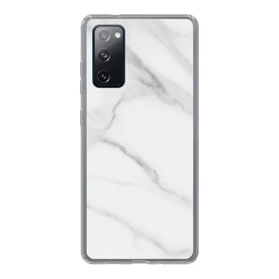 Produktbild von MuchoWow® Handyhülle Schutzhülle Hülle für Samsung Galaxy S20 FE Marmor - Strukturiert - Weiß - Grau - Stein - Marmoroptik Silikon Softcase Handy Hülle - Abdeckung
