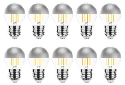 Produktbild von Modee E27 LED Filamentlampe P45 4W 400lm 2700K Warmweiß 10 Stück