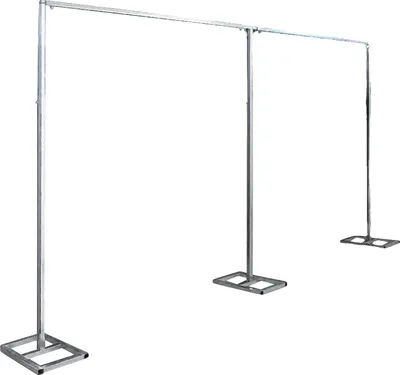 Imagen del producto de Kit de soporte para fondos, construcción robusta, versátil y fácil de instalar