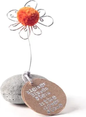 Produktbild von Mini Glücksblumenstein "Orange"