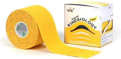 Produktbild von Nasara Kinesiologie Tape 5 cm x 5 m : gelb Farbe: gelb