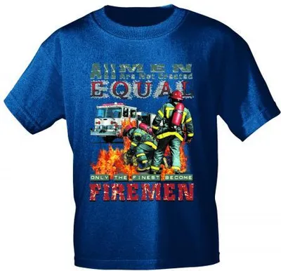 Produktbild von T-Shirt mit Print - Feuerwehr Firemen - 10591 dunkelblau - Gr. S-XXL Größe - XL