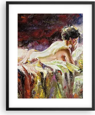 Produktbild von Gerahmtes Poster - Schwarzer Rahmen - Frau Modell - 40x50 cm - Wand Bild - Wanddeko - Wandbilder - Kunstposter - Wandposter - Bilderrahmen - Bilder - Kunstdruck - Wandbild - P2BPA40x50-3534