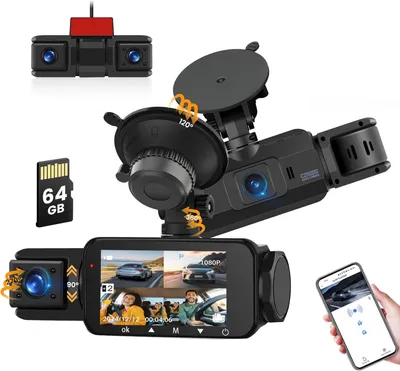 Obrázok produktu pre Dashcam – predná a zadná kamera – autokamera – palubná kamera – kamera do auta – záznam v rozlíšení 4K + 1080P