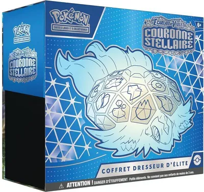 Produktbild von Pokemon, Elite-Box Stellarkrone 9 Booster mit Zubehör, Mehrfarbig