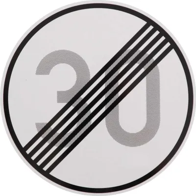 Produktbild von ORIGINAL VERKEHRSZEICHEN Nr. 278-30 ENDE 30 km/h  Geburtstagsgeschenk Geburtstagsschild Straßenschild Verkehrsschilder Schild Schilder Straßenzeichen Straßenschilder