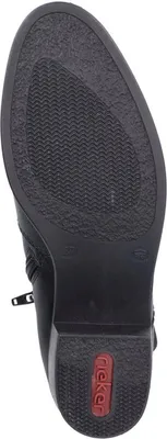 Produktbild von Rieker Damen Stiefelette klassisch mit gerafftem Schaft und Reißverschluss 73981, Größe:37 EU, Farbe:Schwarz