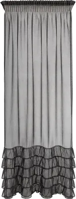 Produktbild von Eurofirany 454052, Durchscheinend, Schwarz, Einfarbig, Polyester, Aufhängungshaken, 70 g/m²