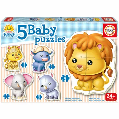 Image de Educa Borras - Puzzle Dzika Przyroda 2-5 elementów - Oryginalny Produkt