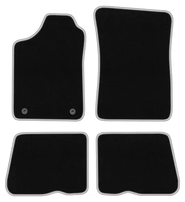 Immagine prodotto di Tappetini in velluto Nero/Argento per Renault 19 1988-1996 Set 4 pezzi