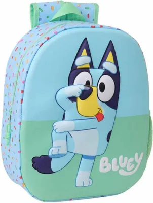 Immagine prodotto di Safta Bluey 17 l 32x43x14 cm Zaino blu per bambini, blu, taglia unica
