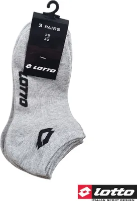 Produktbild von Lotto 3er-Pack Sneakers Socken Sneaker Socks Weiß Uni Große 39/42