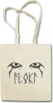 Produktbild von Urban Backwoods Loki Symbol, Stofftasche, Farbe: Beige
