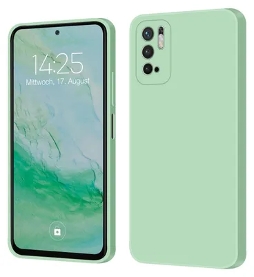 Produktbild von Hülle für Xiaomi Redmi Note 10 5G Case Cover Bumper Smartphone Softgrip Schutzhülle Farbe: Türkis