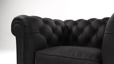 Obrázek produktu pro Elegantní design chesterfield čalouněné křeslo televizní sedačka klub lounge Imitace kůže