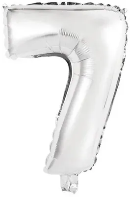 Produktbild von Amscan 9909675, Spielzeugballon, Folie, Silber, 5 Stück(e)