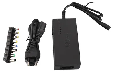 Obrázek produktu pro 96 W univerzální nabíječka pro notebooky, síťový adaptér s 8 konvertory na DC jack, 12 V na 24 V, nastavitelná, přenosná, EU