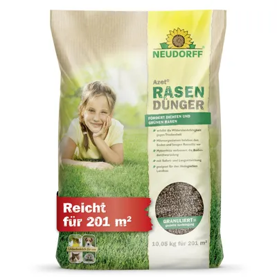 Produktbild von Neudorff Azet RasenDünger 10,05 kg für 201 m² mit Mykorrhiza und nützlichen Bakterien