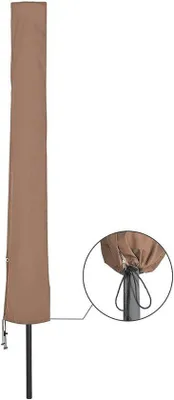 Obrázok produktu pre Ochranný obal na slnečník do Ø 300 cm – vodoodpudivý – ochrana proti UV žiareniu – hnedý
