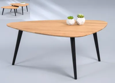 Produktbild von Couchtisch Elanda 2 - Wildeiche Massivholz - braun - B/H/T= 105x44x70cm