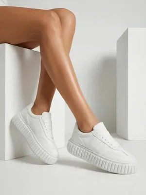 Produktbild von Damen Sneakers Mood Weiß, leichte Freizeitschuhe, Größe 39