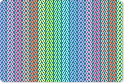 Produktbild von MuchoWow® Schreibtischunterlage Regenbogen - Muster - Pastell 60x40 cm - XXL Mauspad - Großes Mauspad