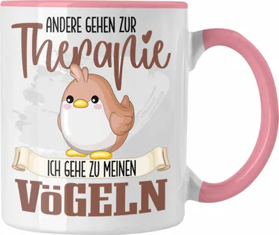 Produktbild von Trendation - Vogel Züchter Tasse Besitzer Geschenkidee Lustiger Spruch Vogel Liebhaber (Rosa)