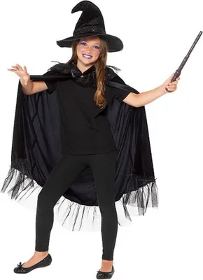 Produktbild von Schwarze Hexe Set Karneval Faschingskostüm Kinder
