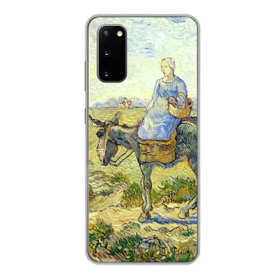 Produktbild von MuchoWow® Handyhülle Schutzhülle Hülle für Samsung Galaxy S20 Bauernpaar geht zur Arbeit - Vincent van Gogh Silikon Softcase Handy Hülle - Bild