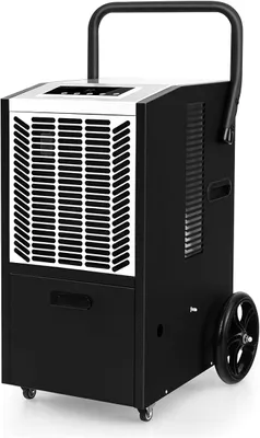 Produktbild von Luftentfeuchter 66 L/Tag, Bautrockner für Lager, Keller, Industrie Trocknungsgerät mit 24H Timer, Ablaufschlauch, Pumpe & Digitalanzeige, Automatische Abschaltung (Weiß, 41 x 44 x 81,5 cm)