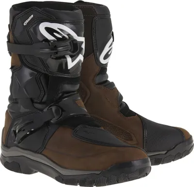 Obrázek produktu pro Motocyklové boty Alpinestars Belize Drystar Oiled, black/brown, 10 (44.5)