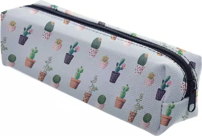 Produktbild von Mäppchen Federtasche Schlamperbox Federmäppchen Schüleretui Stiftemappe Grün Kakteen [008]