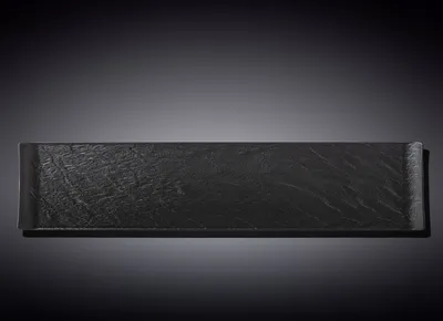 Produktbild von Wilmax Servierplatte 46,5 × 9,5 cm Schwarz aus Porzellan