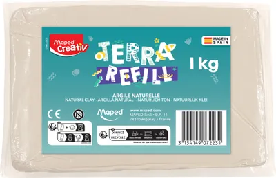 Produktbild von Maped Creativ Nachfüllpackung Ton für Töpferset 1 kg natur