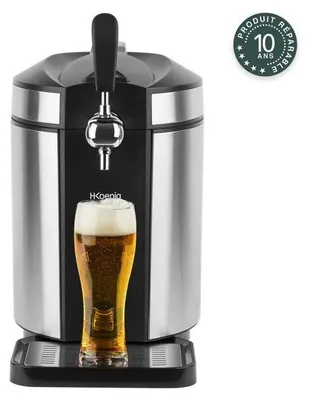 Produktbild von Bierzapfanlage, H.KoeNIG BW1880, 5L Kapazität, 2°C bis 12°C Regelbar, Kompatibel mit allen Fässern, Edelstahl