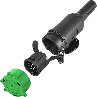 Produktbild von 13-polige Anhängersteckdose - wasserdicht - 12V - zuverlässige Verbindung für Wohnwagen und Anhänger