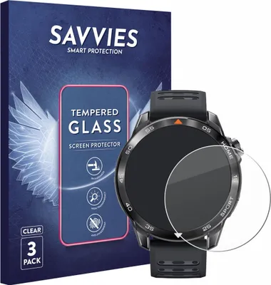 Produktbild von 3x Savvies Schutzglas für Xiaomi Mibro GS Pro 2 Displayschutz 9H Glas klar transparent